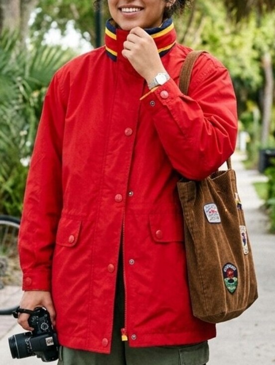 Arizona Jean Company Other - VINTAGE 90s Arizona Jean Co. Barn Jacket Parka | Red Colorblock Gorpcore S